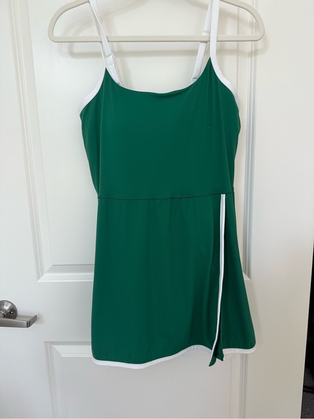 Target all in motion Emerald Green Athletic Dress with White Trim size large